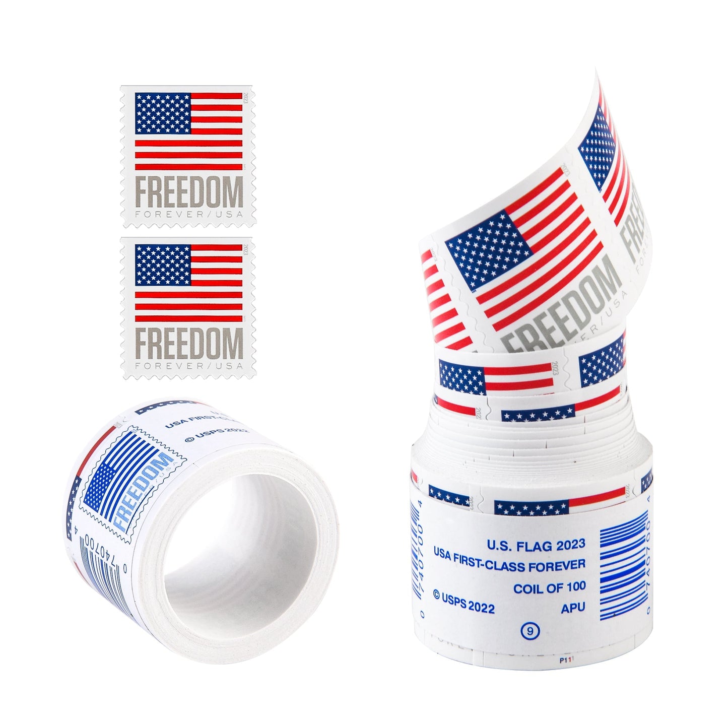 2023 US Flags / Freedom Booklets Rolls Forever First Class Postage Stamps - Stamps Co Online