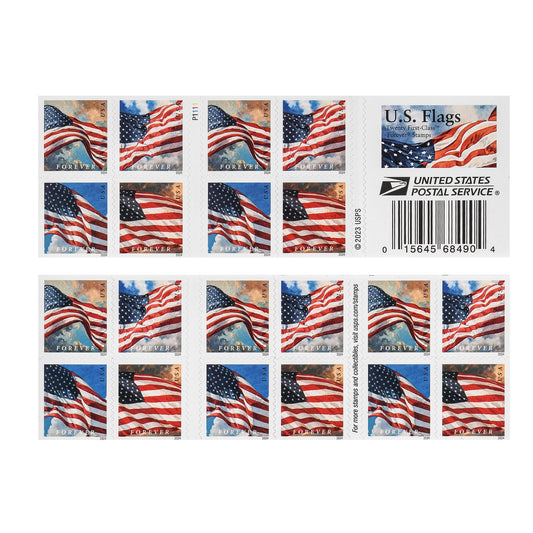U.S. Flags 2024 Forever First-Class Postage Stamps - Stamps Co Online