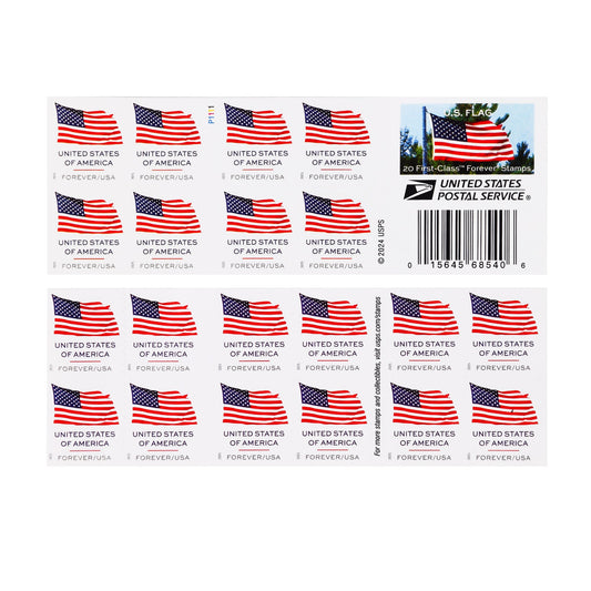 U.S. Flag 2025 Forever First-Class Postage Stamps - Stamps Co Online