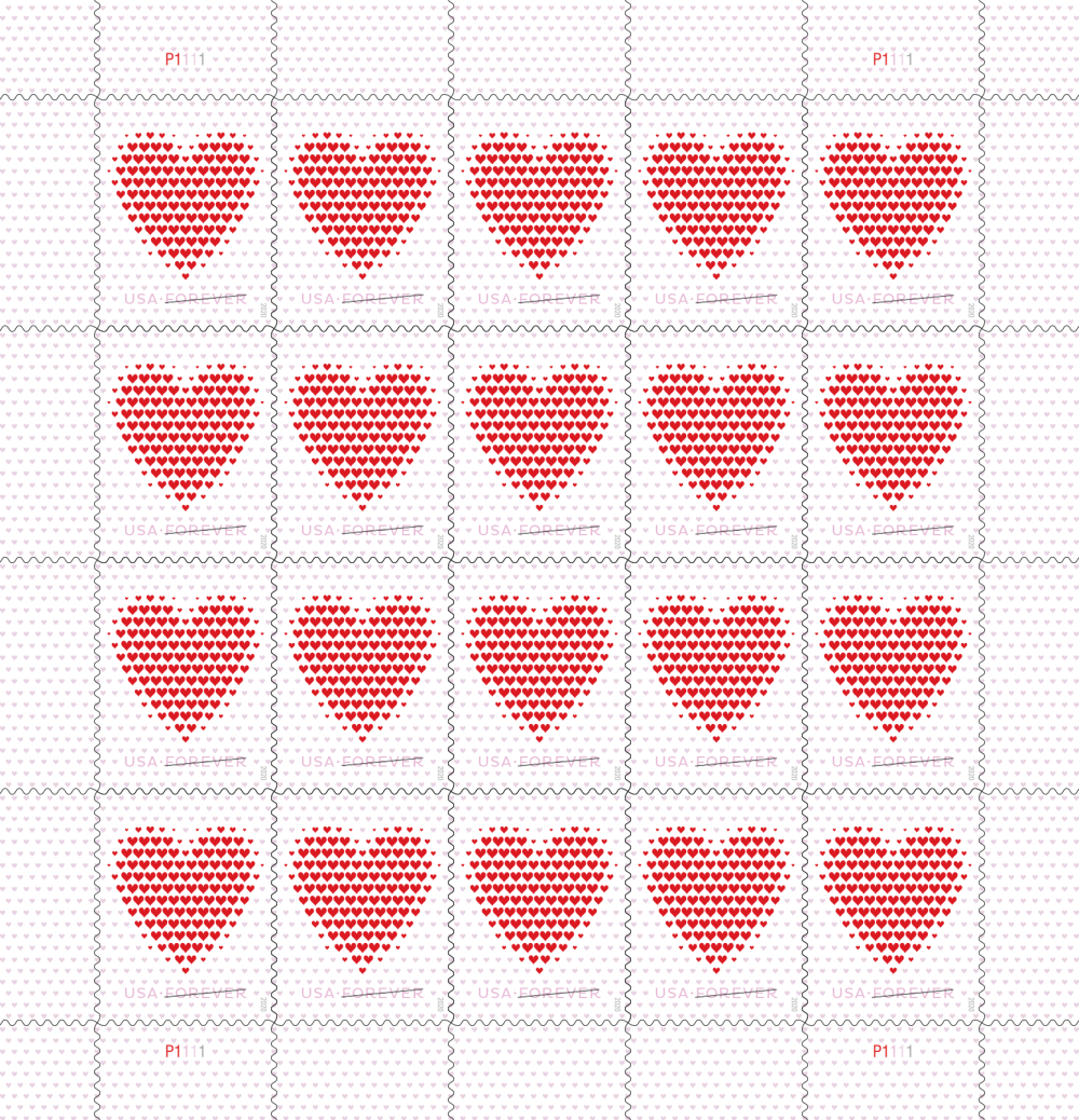 Made of Hearts 2020 Forever First Class Postage Stamps - Stamps Co Online