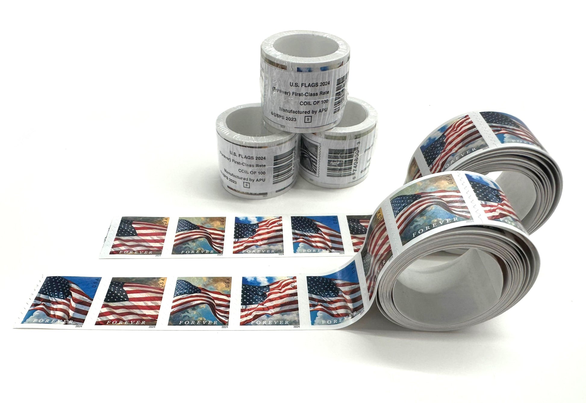 U.S. Flags 2024 Forever First-Class Postage Stamps - Stamps Co Online