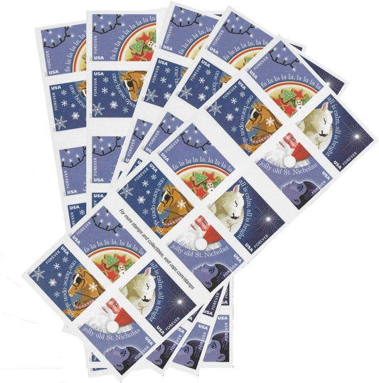 Christmas Carols Forever First Class Postage Stamps - Stamps Co Online