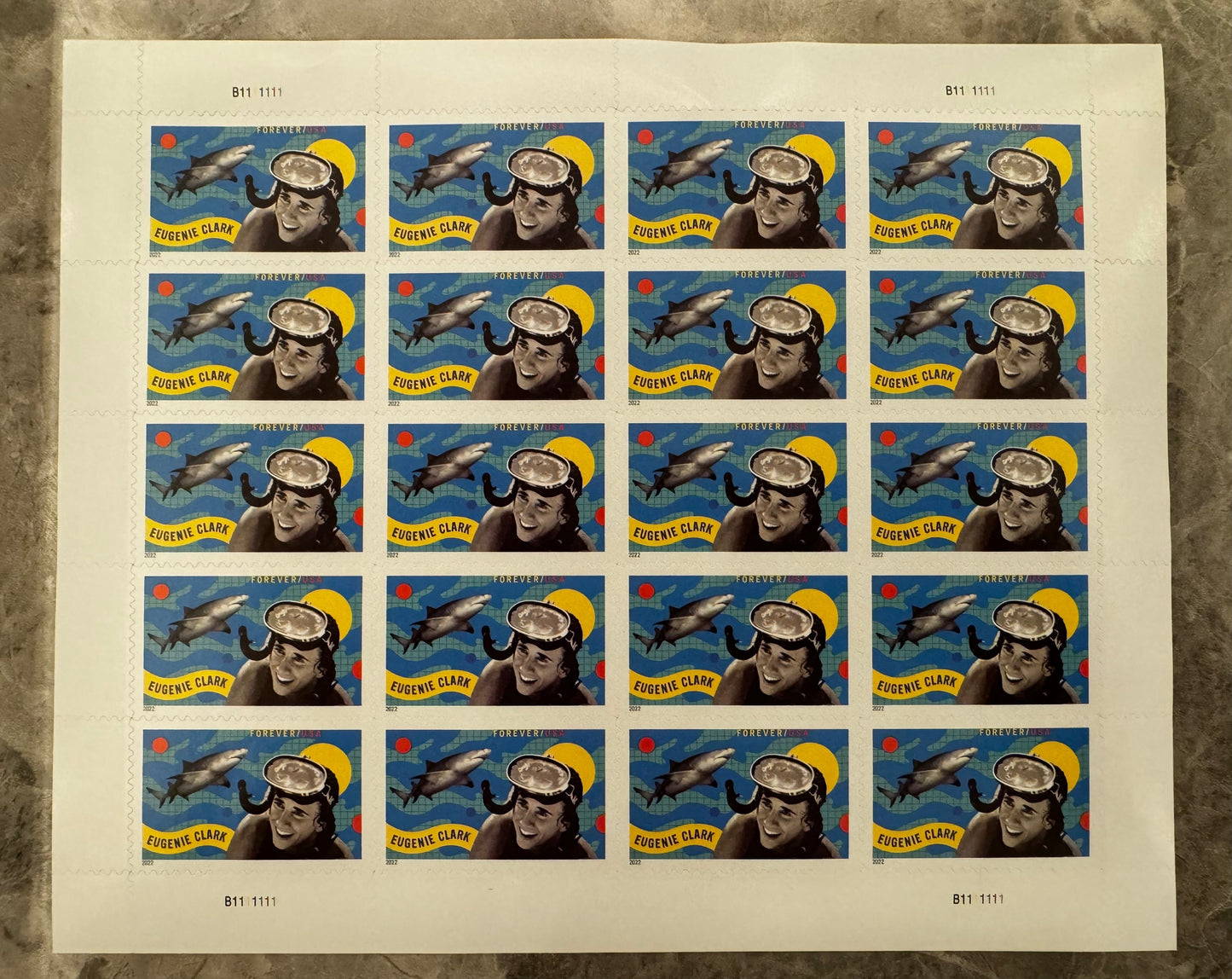 Aquatic Scholar Eugenie Clark Forever First Class Postage Stamps - Stamps Co Online