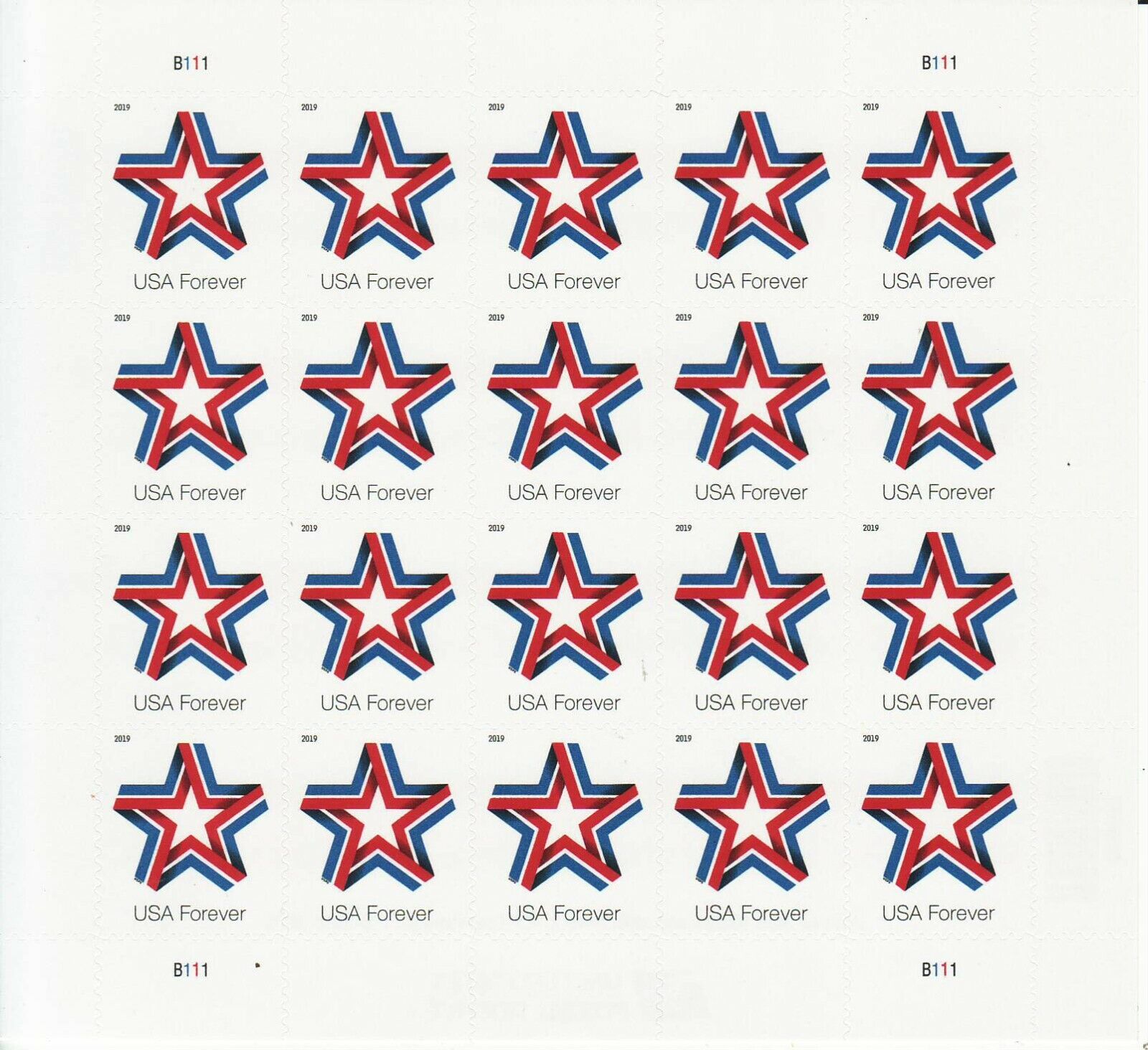 Star Ribbon Forever First Class Postage Stamps - Stamps Co Online